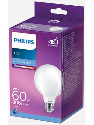Philips G 93 60 W Gün Işığı Globe E27 Duy LED Ampul