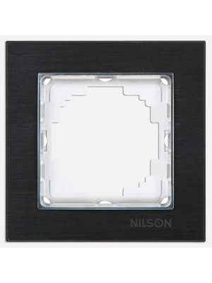 Nilson Siyah Alüminyum Tekli Çerçeve