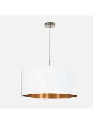 Eglo Pasteri Çelik E27 Duy Yuvarlak Tekli Modern Sarkıt Nikel Mat