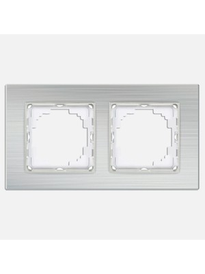 Nilson Gümüş Alüminyum 2'li Çerçeve