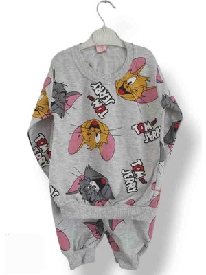 Asil Öztürk Baby & Kids Balam Kız Çocuk Tom ve Jerry Alt Üst Eşofman Takımı Pijama