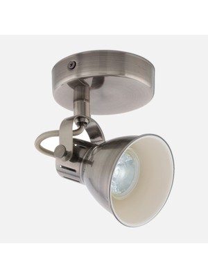 Eglo Seras 3.3 W Ledli LED Duy Yuvarlak Sıvaüstü Spot 1 Adet Gümüş