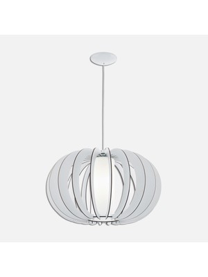 Eglo Stellato Çelik E27 Duy Yuvarlak Tekli Modern Sarkıt Beyaz