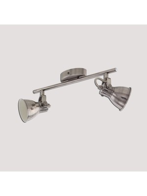 Eglo Eglo Seras 3.3 W Ledli LED Duy Yuvarlak Sıvaüstü Spot 2 Adet Gümüş