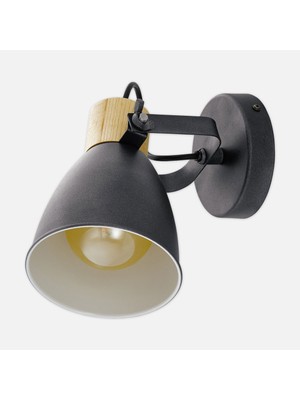 Eglo Coswarth 40 W Ledli E27 Duy Yuvarlak Sıvaüstü Spot 1 Adet Siyah