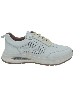Marcomen Beyaz Deri Erkek Sneaker Ayakkabı