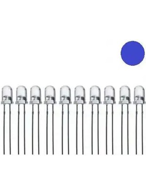 Hobi Mekatronik 5mm Flaşörlü (Yanıp Sönen)Mavi LED Paketi - 50 Adet