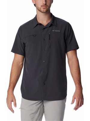 Columbia AM5161 Summıt Valley Woven Ss Shırt Koyu Gri