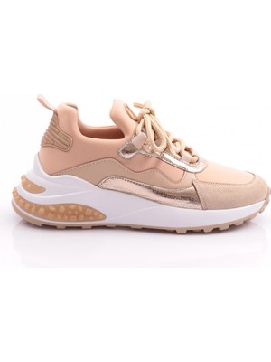 Dgn 046 Kadin Bağcikli Kalin Taban Spor Ayakkabi