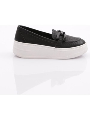Dgn 480 Kadin Metal Tokali Loafer Ayakkabi