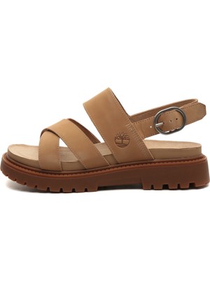 Timberland TB0A61T4EN31 Timberland Backstrap Sandal Kadın Sandalet Kahve