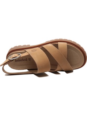 Timberland TB0A61T4EN31 Timberland Backstrap Sandal Kadın Sandalet Kahve