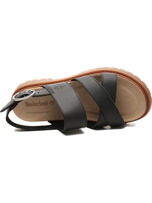 Timberland TB0A61TRW021 Timberland Backstrap Sandal Kadın Sandalet Siyah