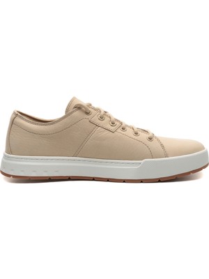 Timberland TB0A6A2DEN71 Timberland Low Lace Up Sneaker Erkek Spor Ayakkabı Krem