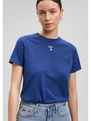 Mavi Mavi Logo Baskılı Lacivert Tişört 1601185-70722