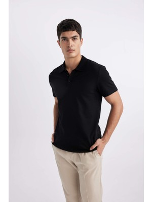 Defacto Erkek Siyah Tişört - M6609AZ/BK81