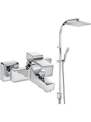 E.C.A Caro Banyo Bataryası 424+Tıera Kolonlu Tepe Duş Seti 012 2 Set