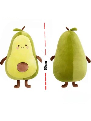 İlin Baby Avokado Peluş Yastık, Avokado Yastık, Avokado Oyuncak, Avokado 50 cm