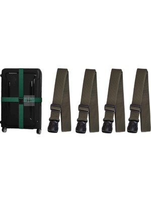 Sar Valiz Bavul Emniyet Kemeri 4 Adet Haki