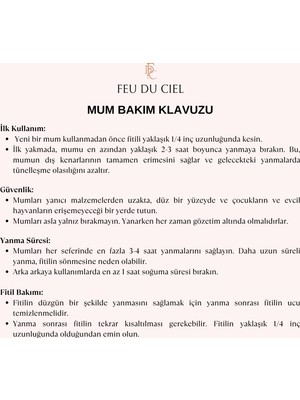 Feu du Ciel Love Peony & Musk Şakayık Ve Misk Kokulu Mum