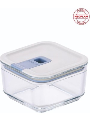 Neoflam Perfect Seal Kare Cam Saklama Kabı Bej 500ML