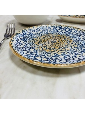 Bonna Porselen Alhambra Serisi 6’lı 19 cm Tatlı Tabağı Seti
