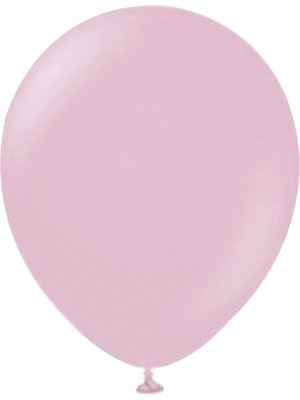 Kikajoy Toz Pembe Pastel Balon Baskısız 100LÜ