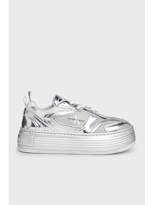 Calvin Klein Metalik Platform Sneaker Ayakkabı YW0YW015100IY Kadın Ayakkabı YW0YW01510 0ıy