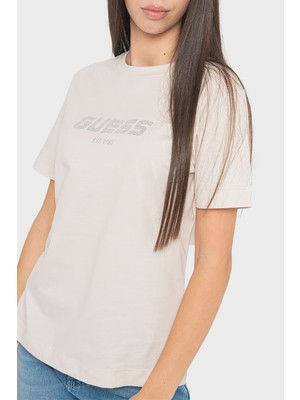 Guess Eleanora Pamuklu Regular Fit T Shirt V4RI10K8HM4 Kadın T Shirt V4RI10 K8HM4 G9L9