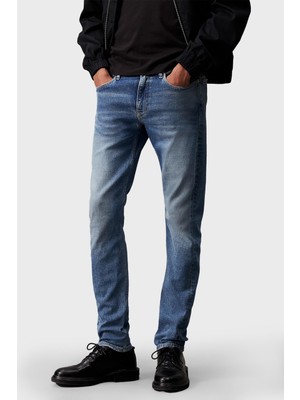 Calvin Klein Pamuklu Normal Bel Slim Tapered Jeans J30J3248441AA Erkek Kot Pantolon J30J324844 1AA