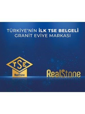 Real Stone Granit Eviye K002 Dıdyma 60 Siyah (60 x 53)