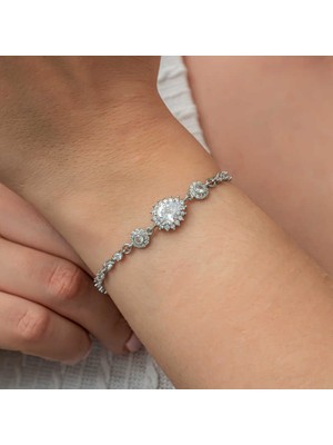 Serra Jewels Gümüş Damla Su Yolu Kadın Bileklik