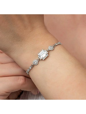 Serra Jewels Gümüş Baget Su Yolu Kadın Bileklik