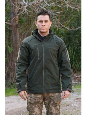 Wolftrap Softshell Kapüşonlu Haki Mont