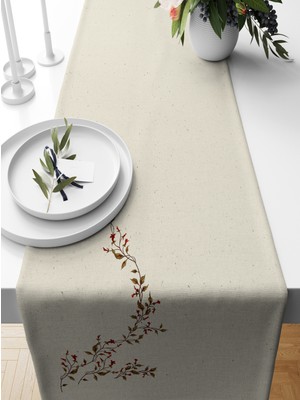Bertille Home Flower Serisi 140X40 cm Dijital Baskılı Runner