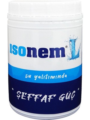 İsonem L Şeffaf Güç Su Yalıtım Boyası 1 kg Elastik Yapı ile Tüm Yüzeyler için Uygun