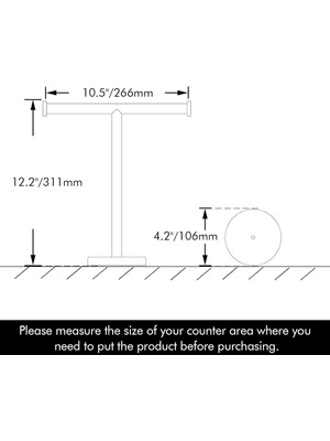 Fsfeng Havlu Askısı T-Şekil El Havlusu Tutucu Standı Bulaşık Havlusu Tutucu SUS304 Banyo Vanity Mutfak Tezgahı Için Paslanmaz Çelik Fırçalanmış Kaplama, BTH208S10-2 (Yurt Dışından)