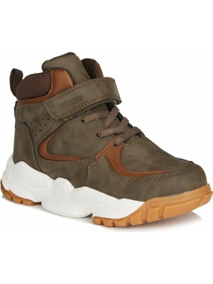 Vicco Çocuk Kahverengi Napolyon Botu Düz Topuklu Rahat Kullanım ve Şık Tasarım