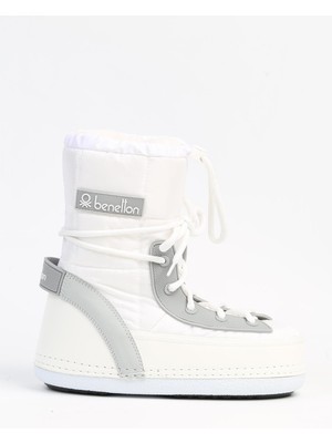 Benetton ® | BN-50085 - 3831 Beyaz - Kadın Bot