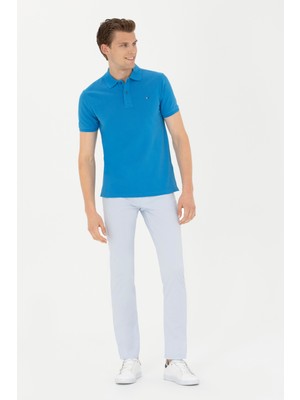 U.S. Polo Assn. Erkek Açık Mavi Pantolon (Kanvas-Chino) 50263885-VR003
