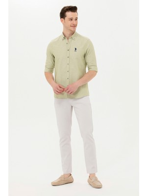 U.S. Polo Assn. Erkek Açık Gri Kanvas / Chino Pantolon 50266049-VR001