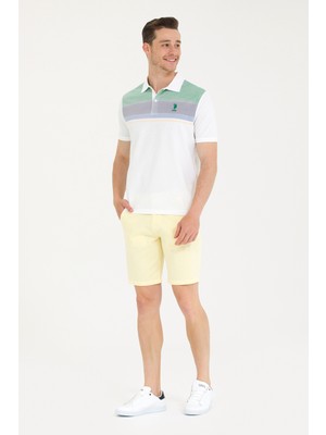 U.S. Polo Assn. Erkek Açık Sarı Şort Bermuda 50263845-VR004
