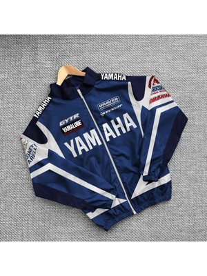 Lushen Unisex Paraşüt Kumaş Oversize Baskılı Siyah Rüzgarlık Yağmurluk