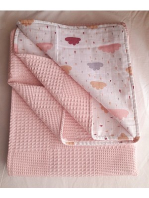 Heybe Home Bulut Desenli Çift Taraflı Waffle Pike