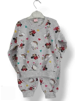 Asil Öztürk Baby & Kids Balam Kız Çocuk Mickey Minnie Mouse Alt Üst Eşofman Takımı Pijama