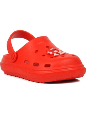 Ayakmod 755-F Kırmızı Çocuk Sabo Terlik