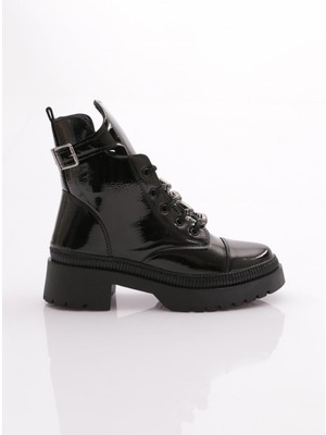 Dgn K9030 Kadin Kristal Taşli Bağcikli  Bot