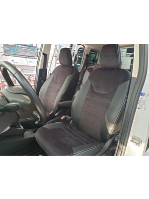 K-Design Ford Courier Araca Özel Oto Koltuk Kılıfı - Taytüyü ve Deri