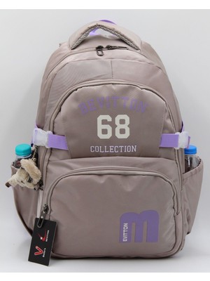 Giray Collection Özel Su Itici Kumaş Vizon-Lila Okul Sırt Çantası 34500