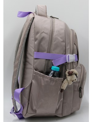 Giray Collection Özel Su Itici Kumaş Vizon-Lila Okul Sırt Çantası 34500